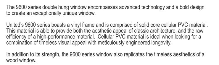 9600 Series Window